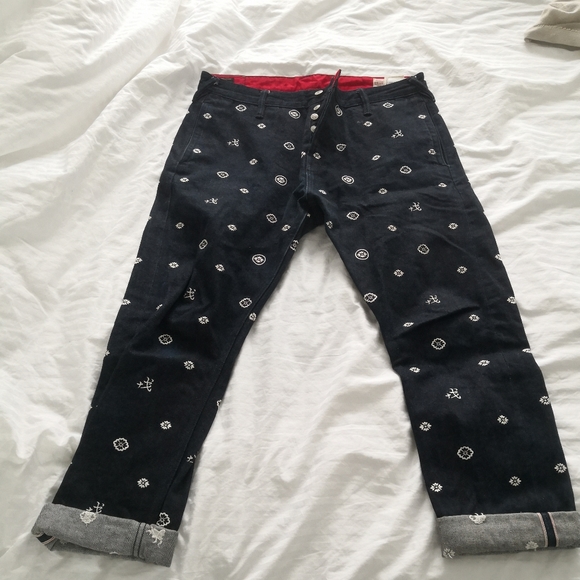 Authentic RARE Evisu custom made embroidered jeans - Picture 2 of 14